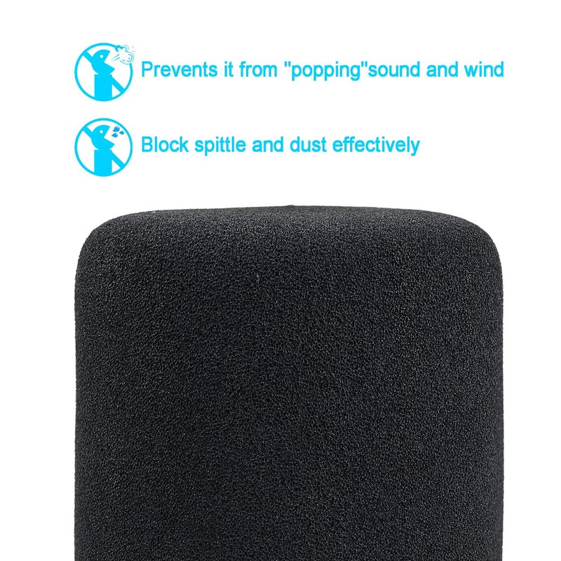 SUNMON Foam Mic Windscreen, Pop Filter Wind Cover fits MXL 770 MXL 990 Condenser Cardioid Microphone - Image 4